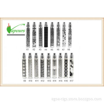 Oem Rechargeable 900mah Ego Q / K Ego E Cigs With Battery , 600 - 800 Puffs